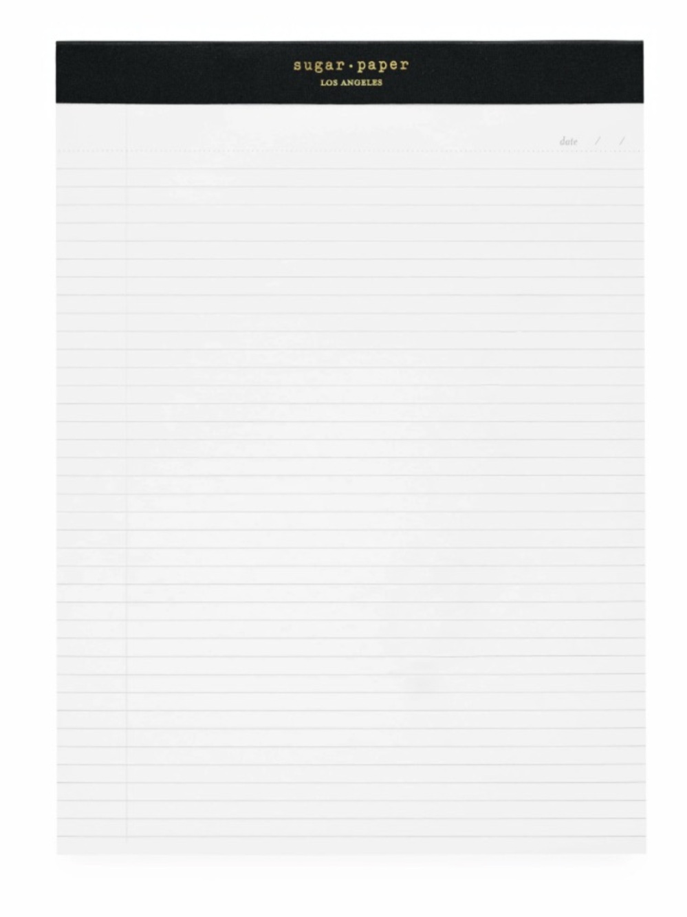 SUGAR PAPER NWT Legal pad -white/black